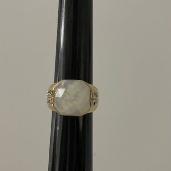 Ivanka Trump 18K gold Metropolis Rainbow Moonstone Ring - Picture 3 of 8